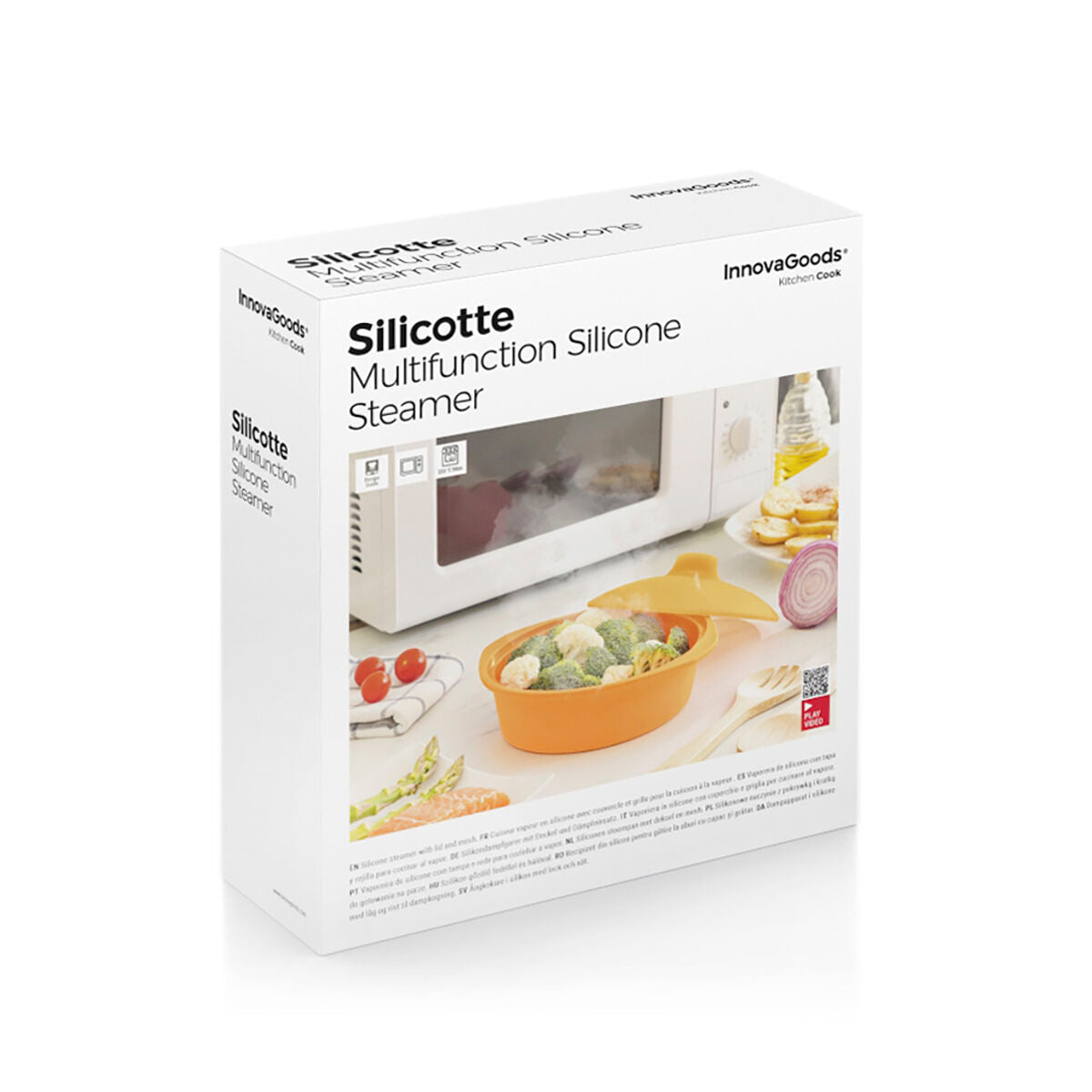 Multifunction Silicone Steamer with Recipes Silicotte InnovaGoods-1