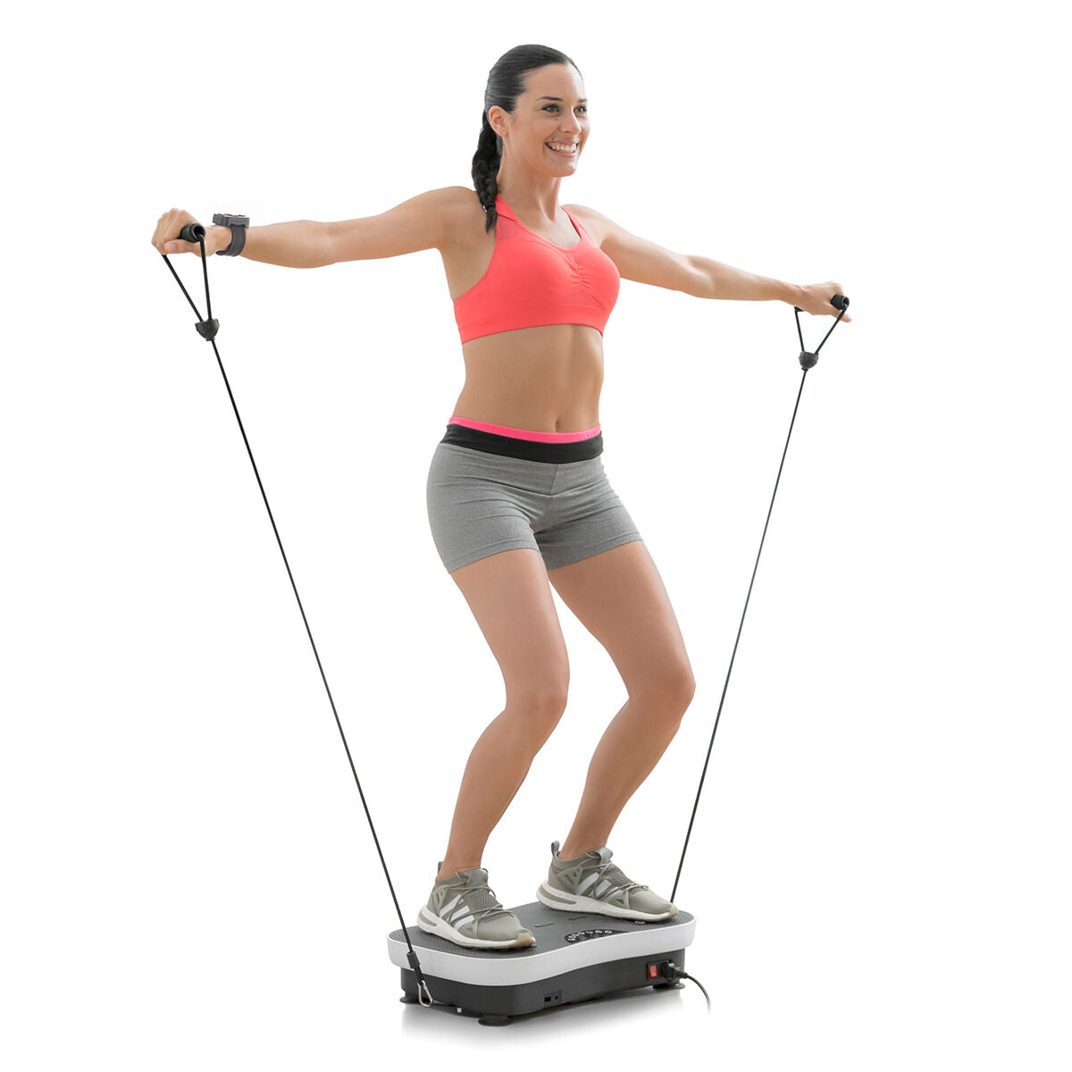 Vibration Training Plate with Accessories and Exercise Guide Vybeform InnovaGoods-4