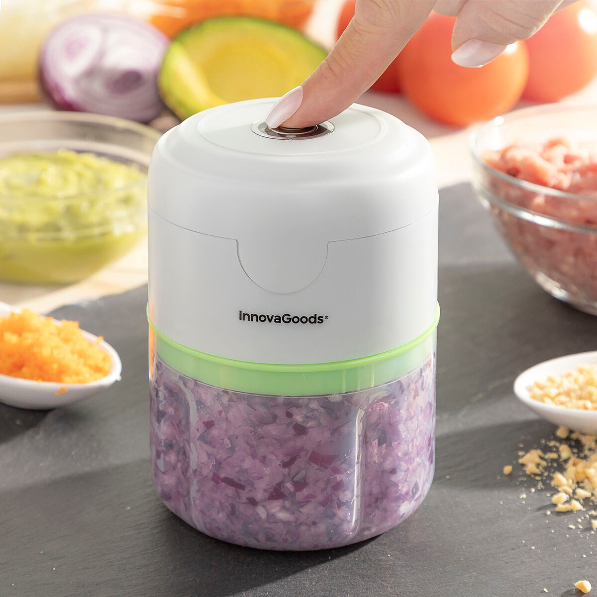 Rechargeable Portable Mini Chopper Echoppie InnovaGoods-0