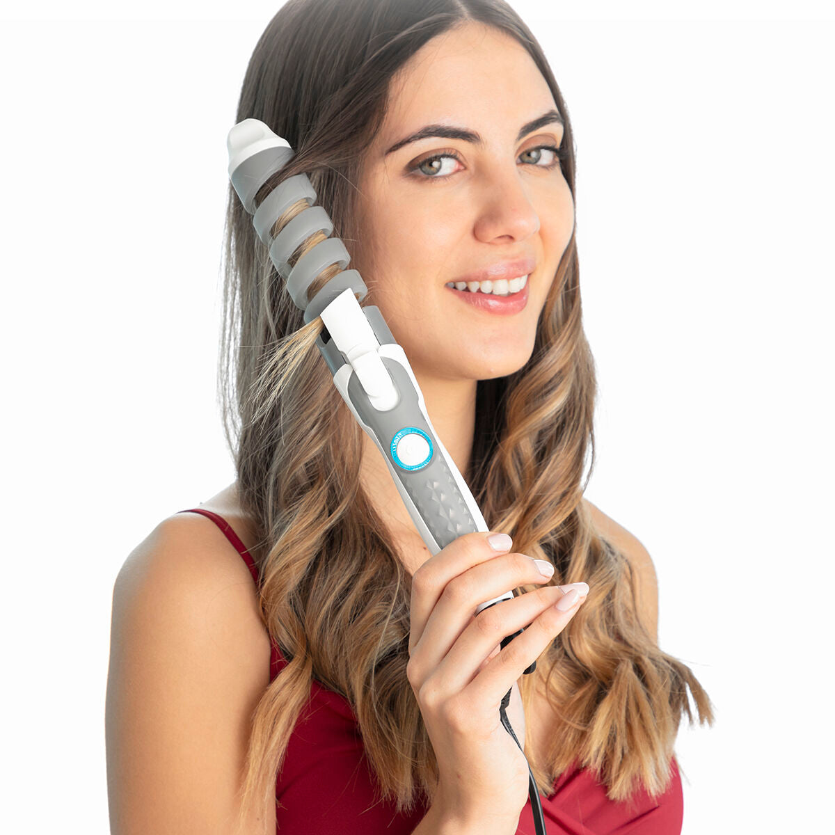 Ceramic Spiral Curling Iron Spihair InnovaGoods-4