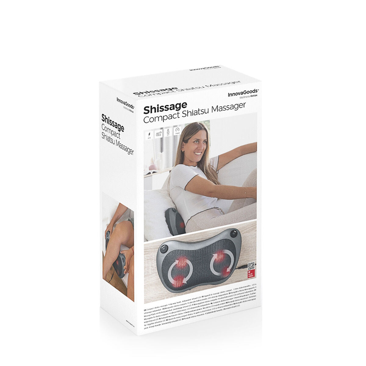 Compact Shiatsu Massager Shissage InnovaGoods-3