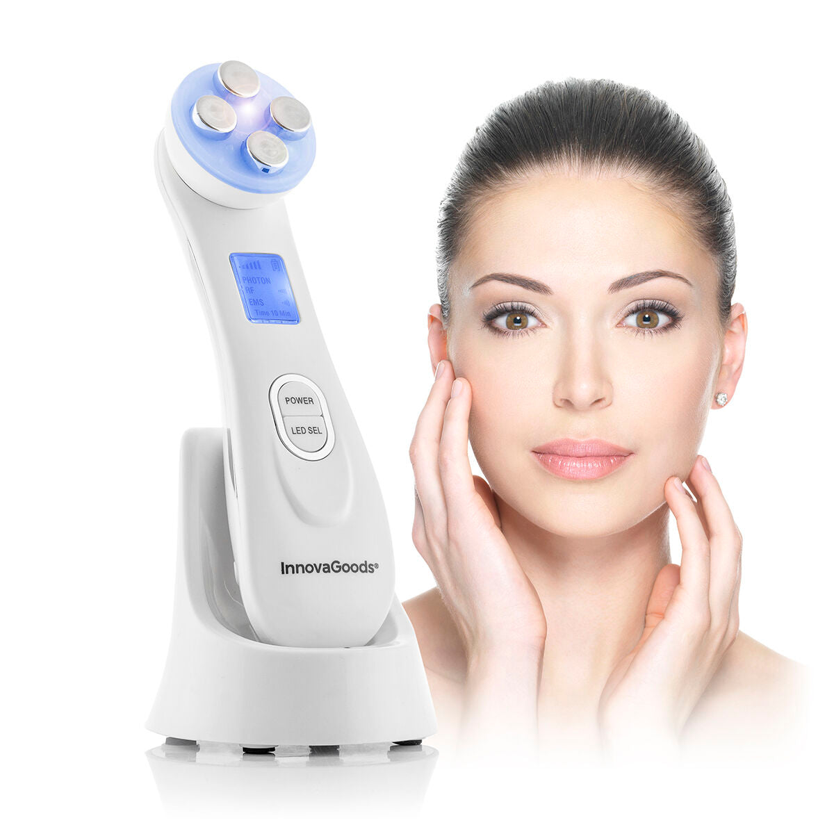 Facial Massager with Radiofrequency, Phototherapy and Electrostimulation Wace InnovaGoods-4