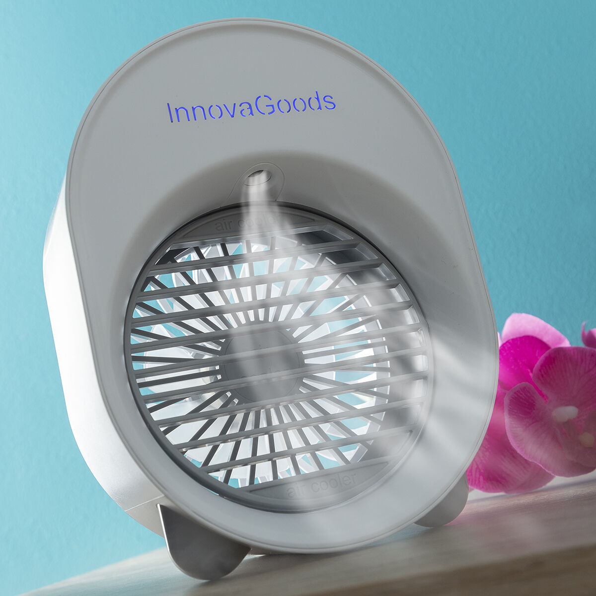 Mini Ultrasound Air Cooler-Humidifier with LED Koolizer InnovaGoods-6