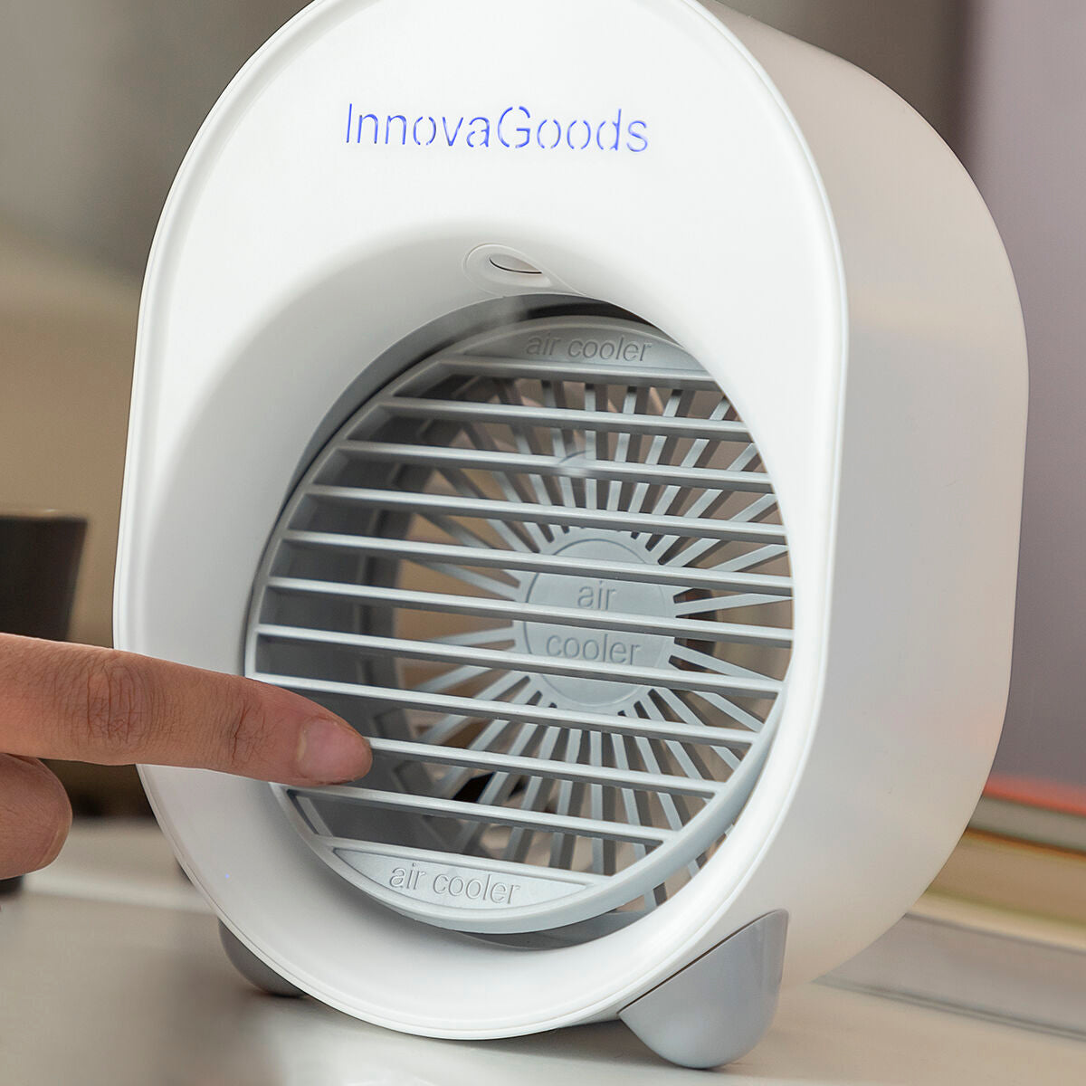 Mini Ultrasound Air Cooler-Humidifier with LED Koolizer InnovaGoods-5