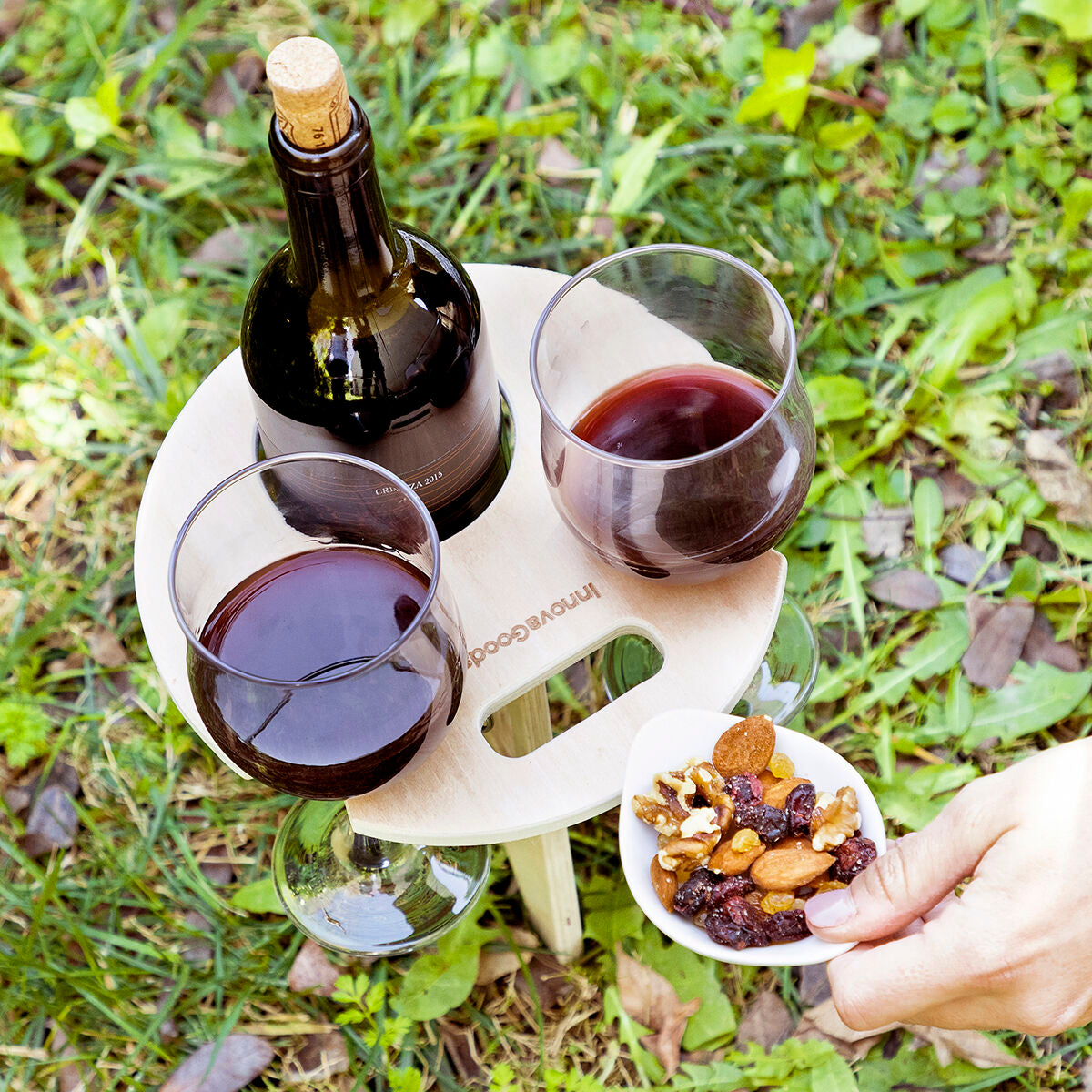 Folding and Portable Wine Table for Outdoors Winnek InnovaGoods-6