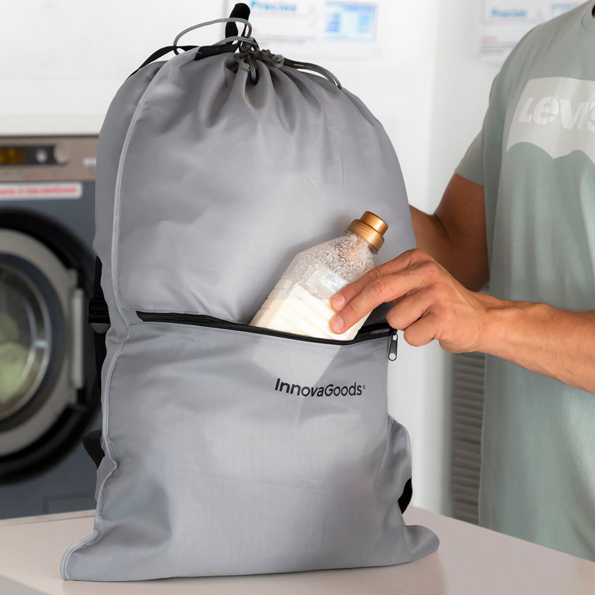 Backpack Laundry Bag Clepac InnovaGoods-13