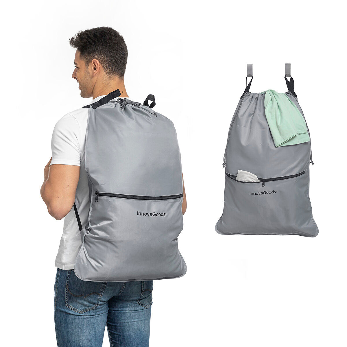 Backpack Laundry Bag Clepac InnovaGoods-3