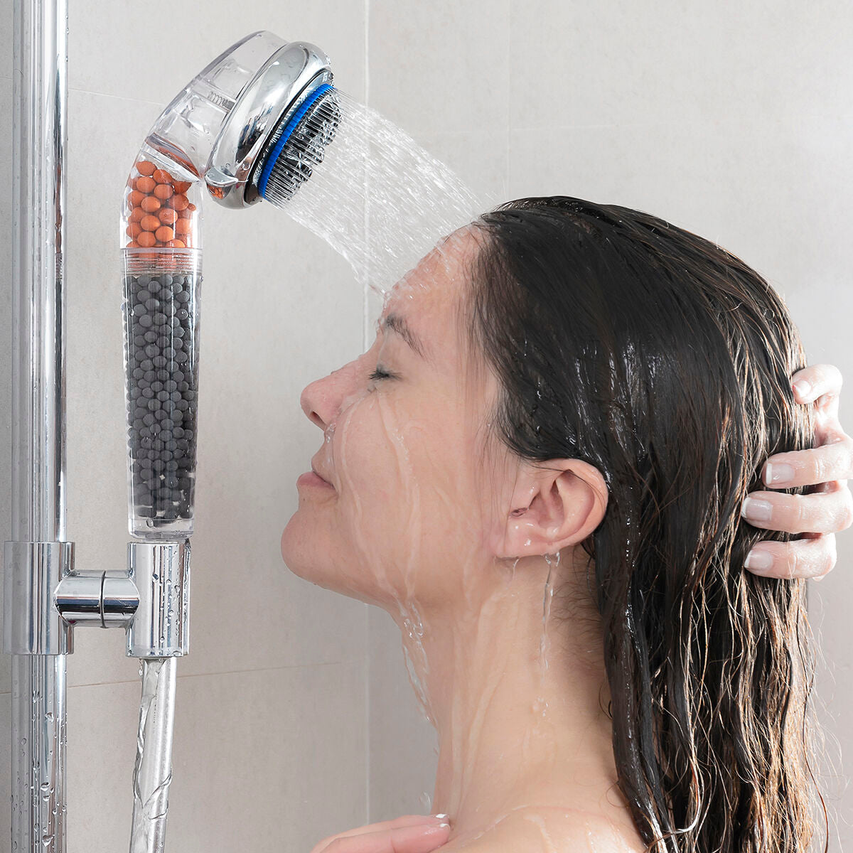 Multifunction Mineral Eco-shower with Germanium and Tourmaline Pearal InnovaGoods-0