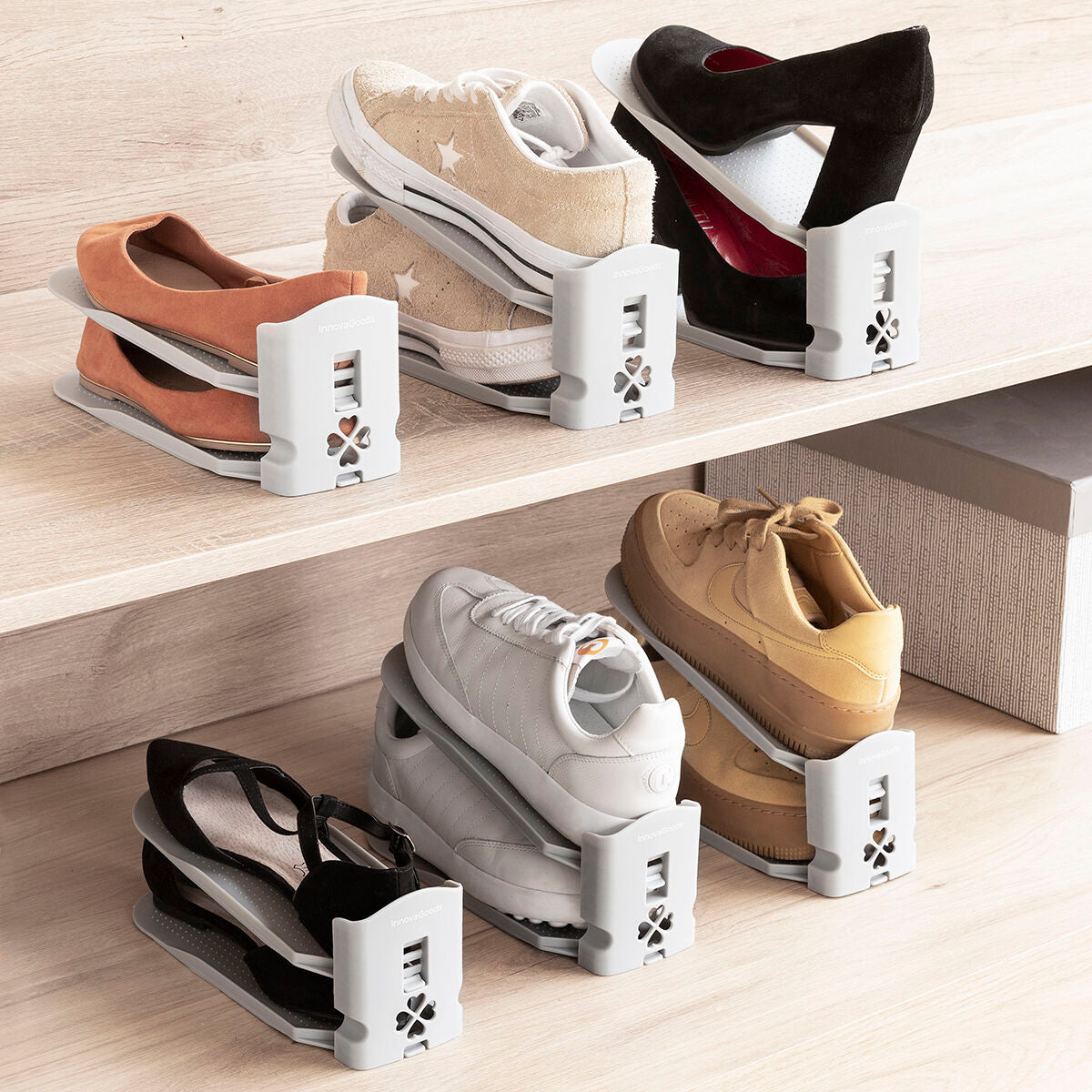 Adjustable Shoe Organiser Sholzzer InnovaGoods 6 Units-0