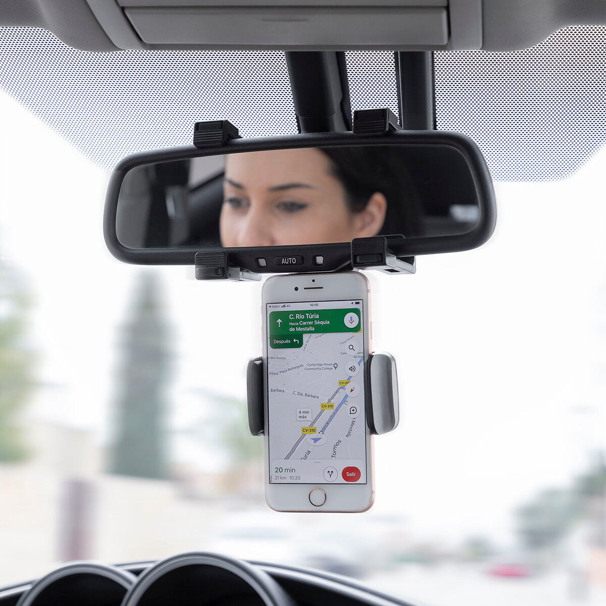 Smartphone Holder for Rearview Mirror Stropp InnovaGoods-9