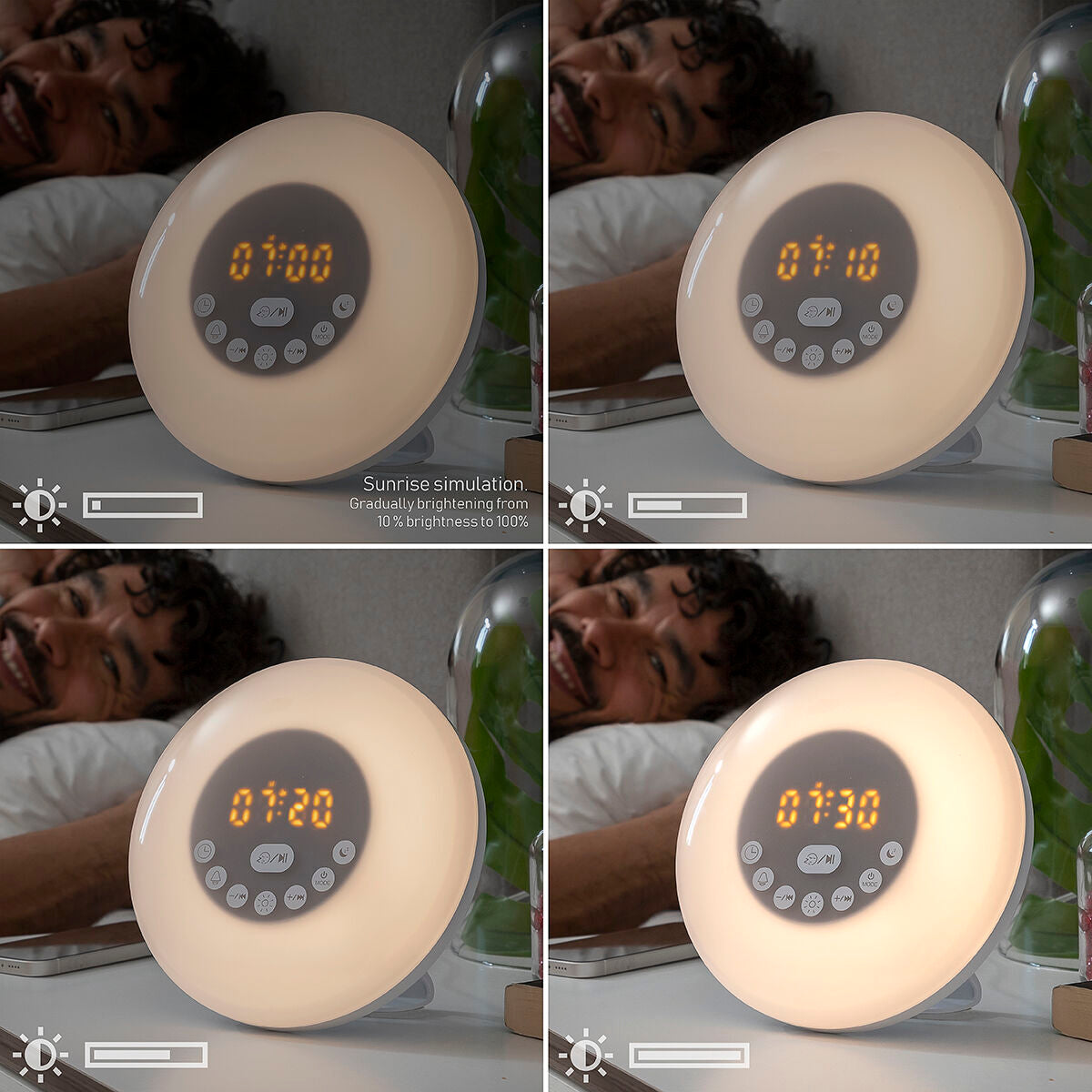 Sunrise Alarm Clock with Speaker Slockar InnovaGoods-11