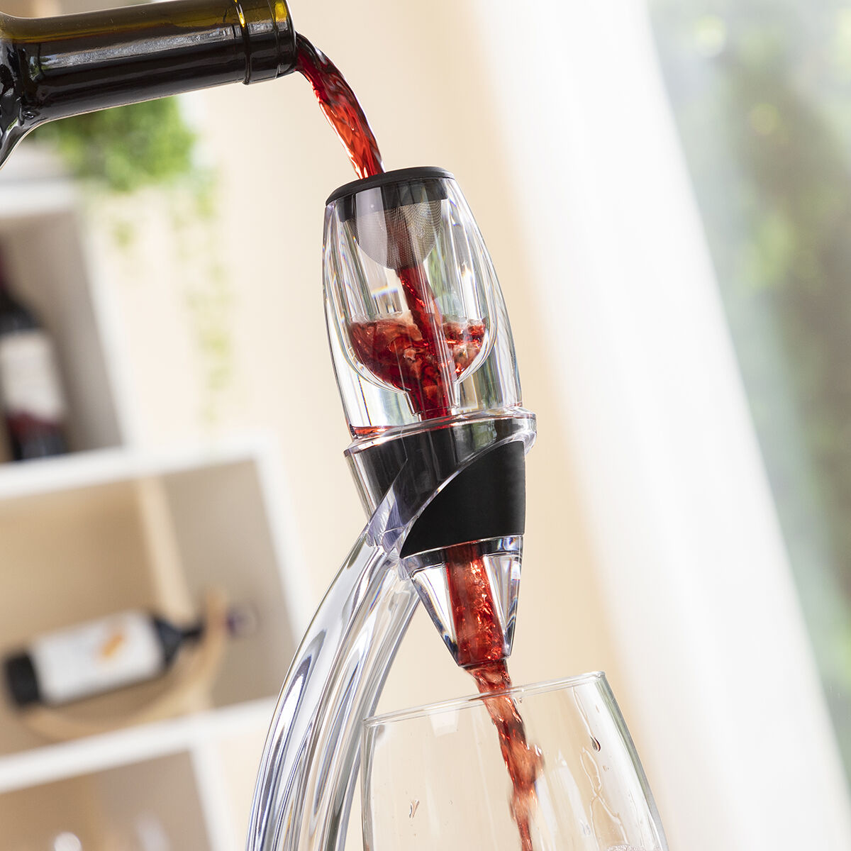 Professional Wine Aerator with Tower Stand and Non-Drip Base Winair InnovaGoods-12