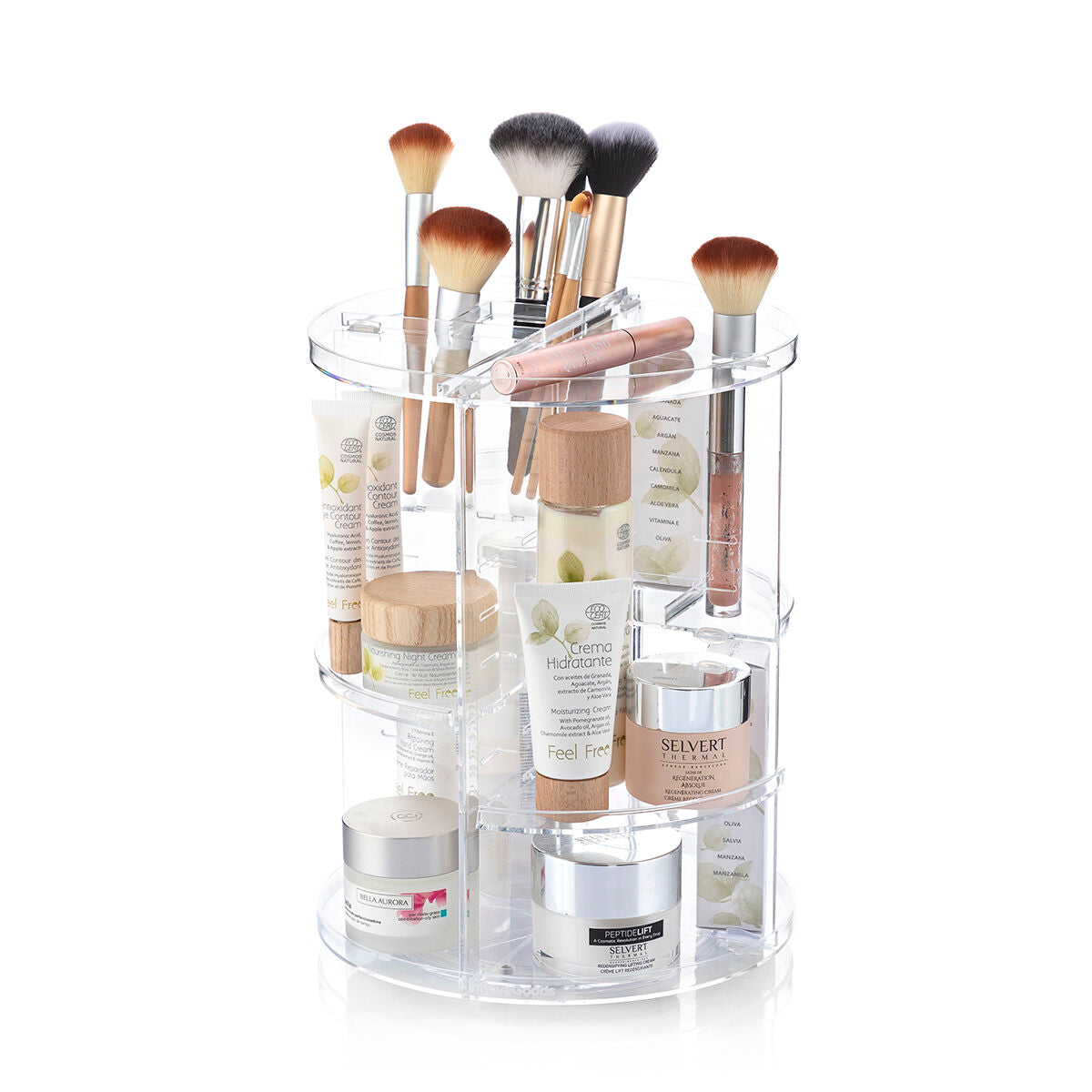 Rotating Make-up Organiser Rolkup InnovaGoods-3