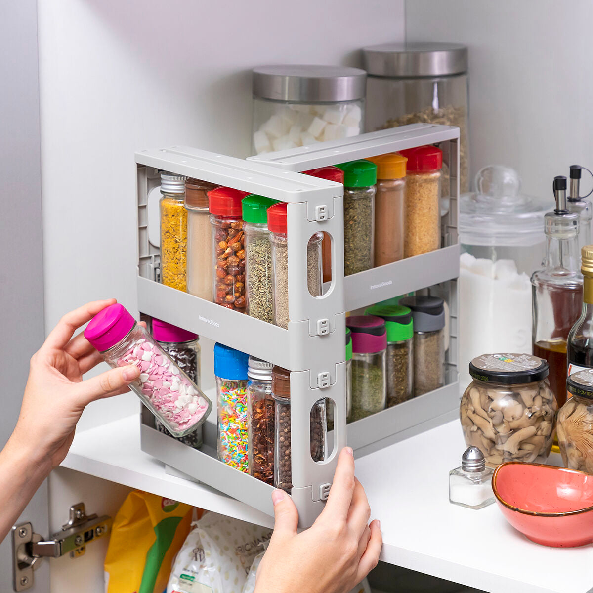 Sliding and Pivoting Spice Organiser Rispick InnovaGoods-0