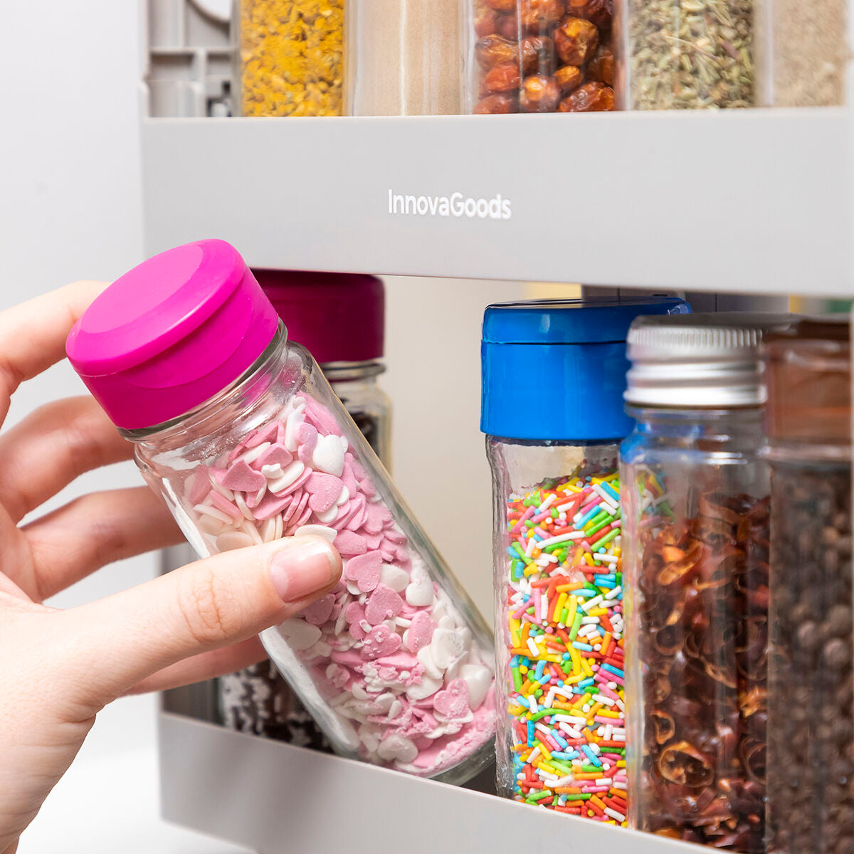 Sliding and Pivoting Spice Organiser Rispick InnovaGoods-7