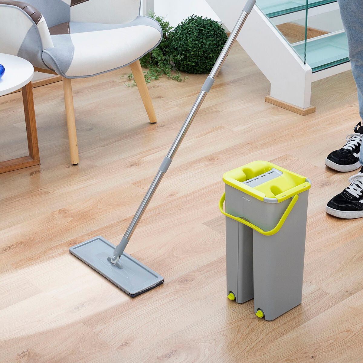 Mop with Dual Action Bucket Klirimop InnovaGoods-0