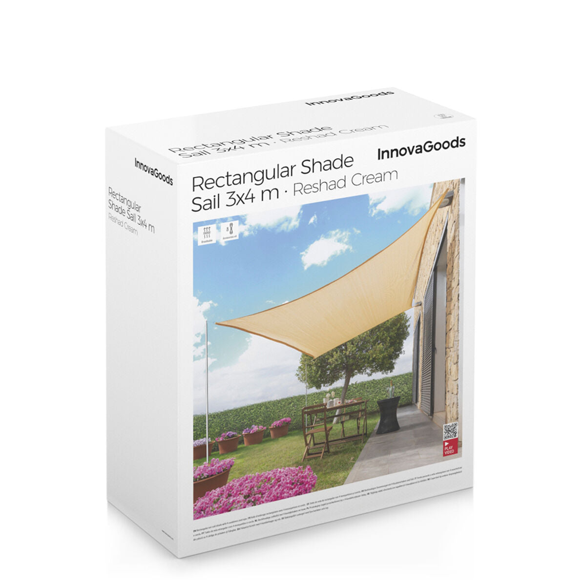 Rectangular Shade Sail Reshad InnovaGoods 3 x 4 m-8