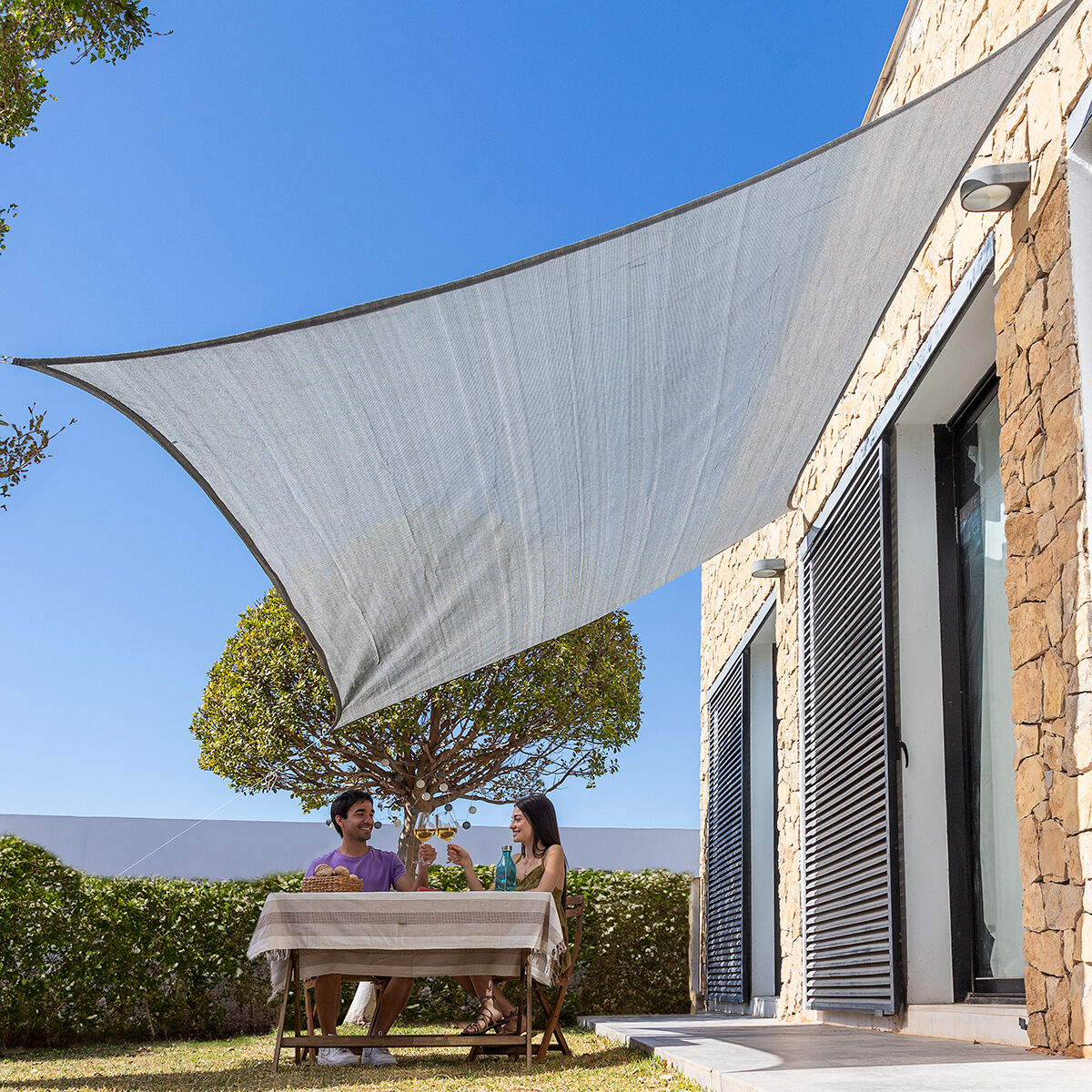 Rectangular Shade Sail Reshad InnovaGoods 3 x 4 m-0