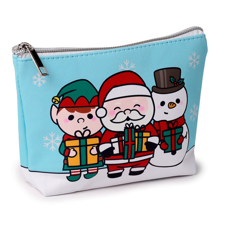 PVC Toiletry Makeup Wash Bag (Small) - Christmas Festive Friends XBAG212S-0