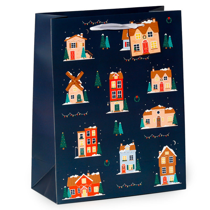 Christmas Gift Bag (Large) - Christmas Village XGBAG100A-0