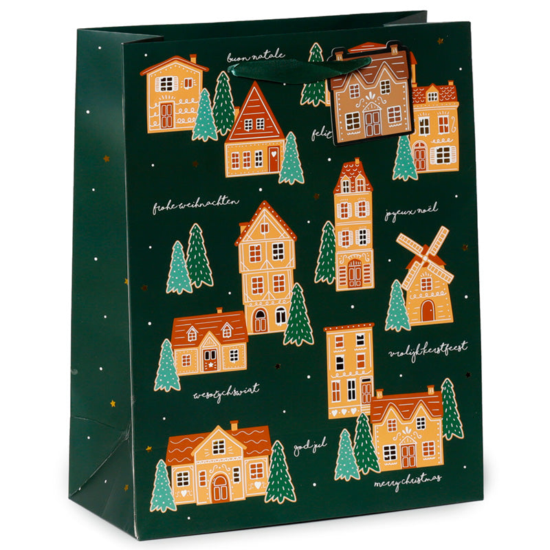 Christmas Gift Bag (Large) - Gingerbread Lane XGBAG102A-0