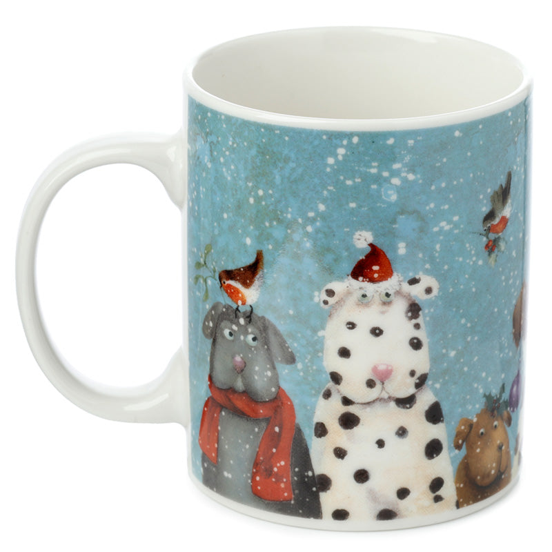 Porcelain Mug - Jan Pashley Christmas Dogs XMUG64-0