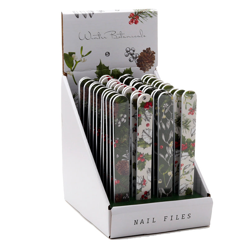 Nail File Matchbook - Christmas Winter Botanicals XNAIL139-0