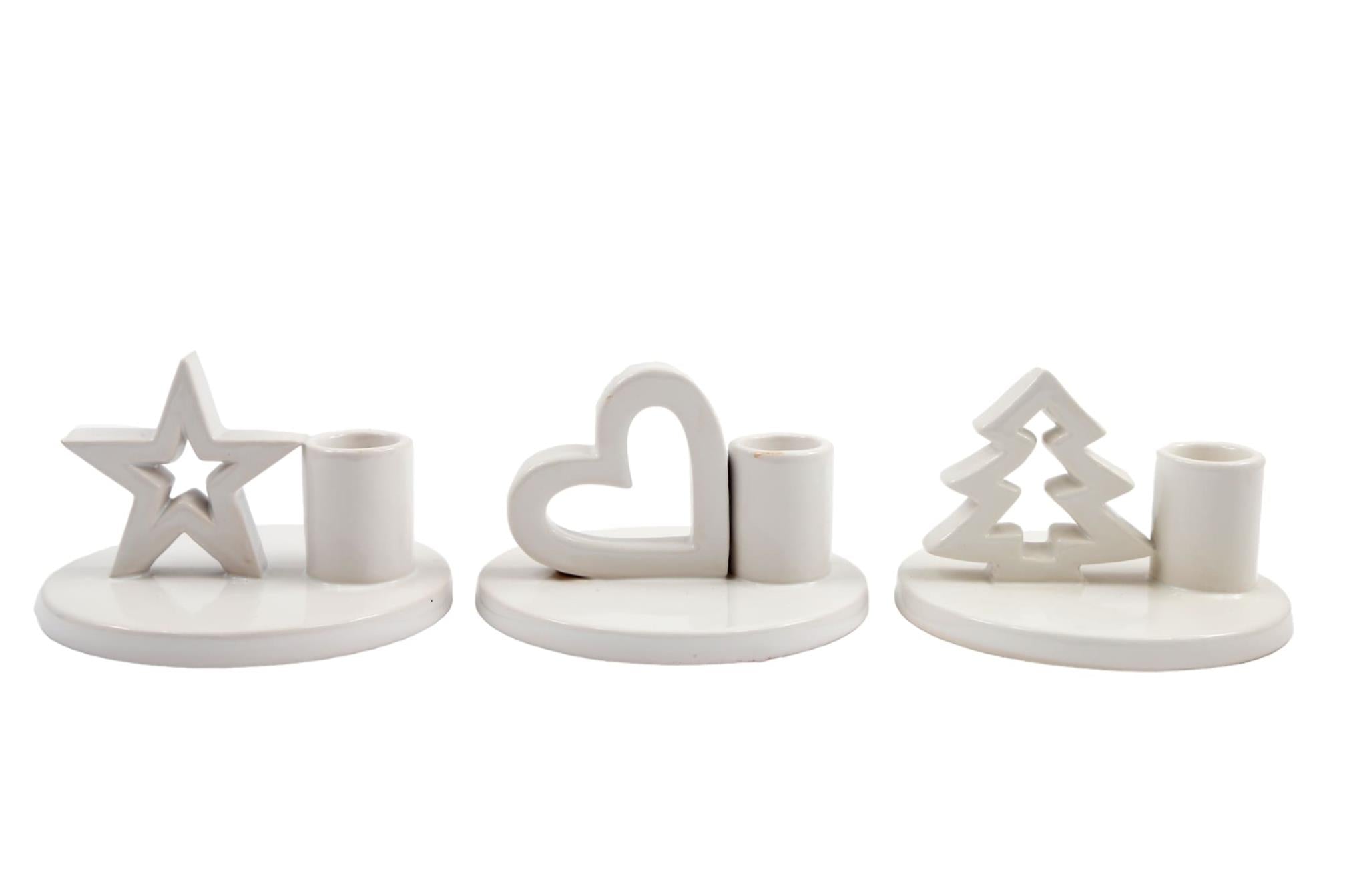 Set of Three Dinner Candle Holders-0