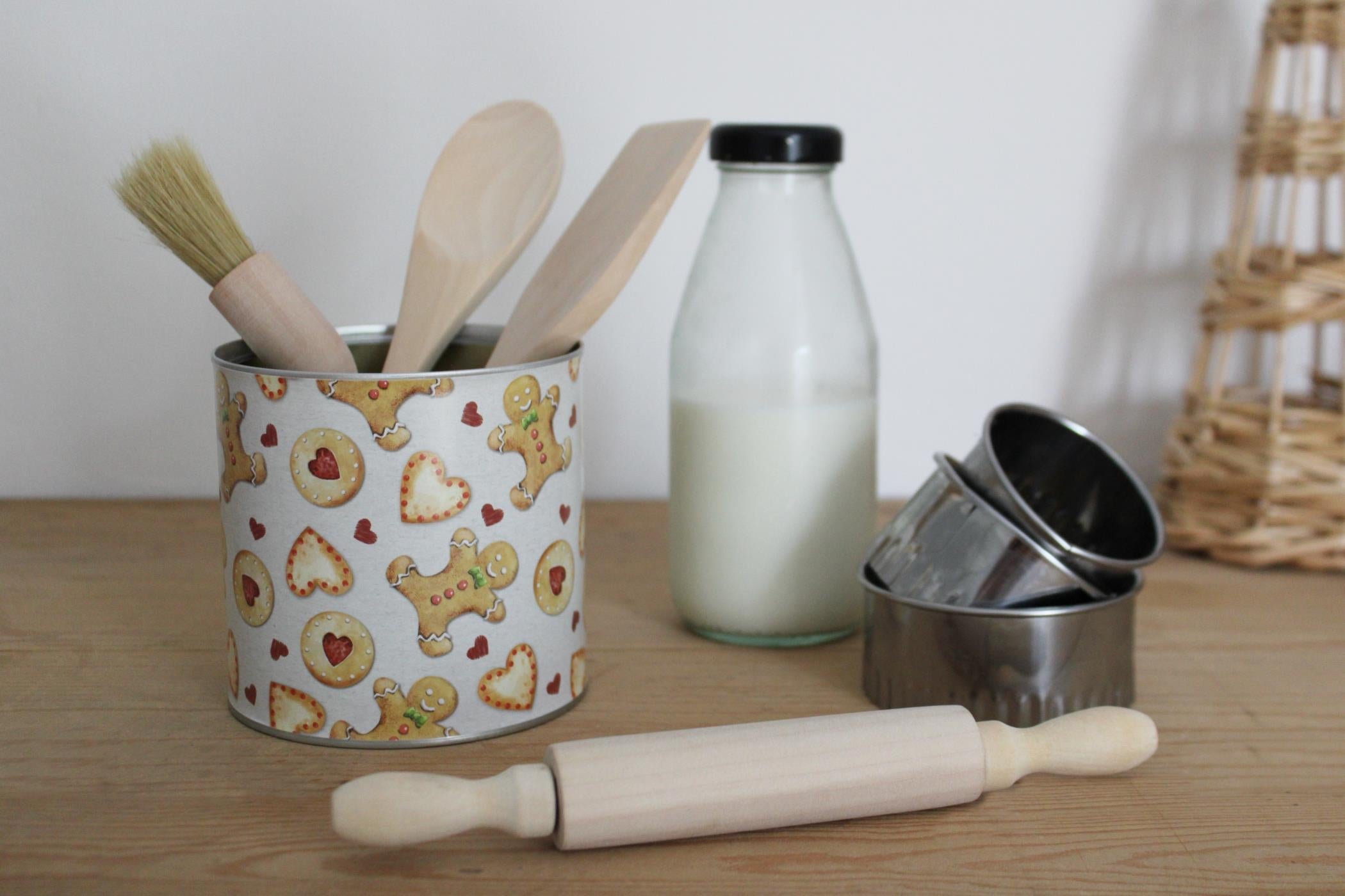 Gingerbread Bakery Wooden Utensils Set-2