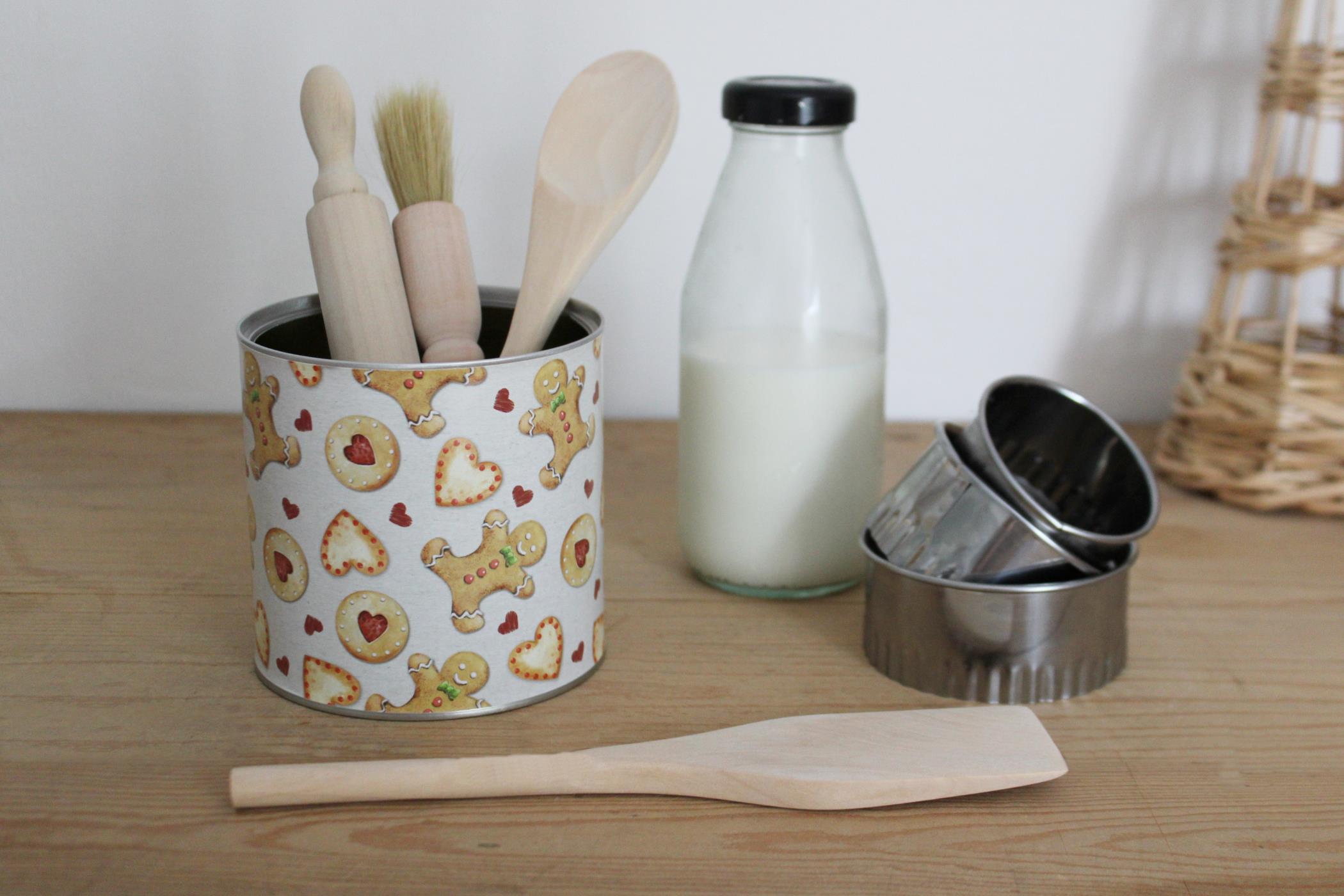 Gingerbread Bakery Wooden Utensils Set-5