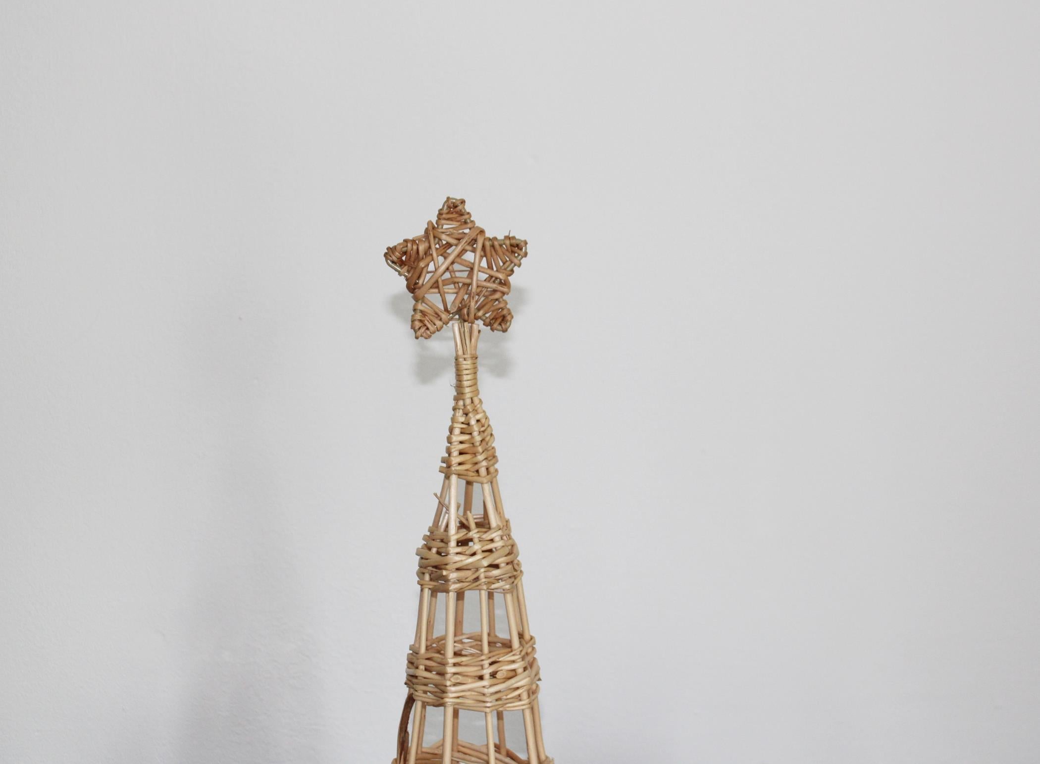 Rattan Christmas Tree Small-3