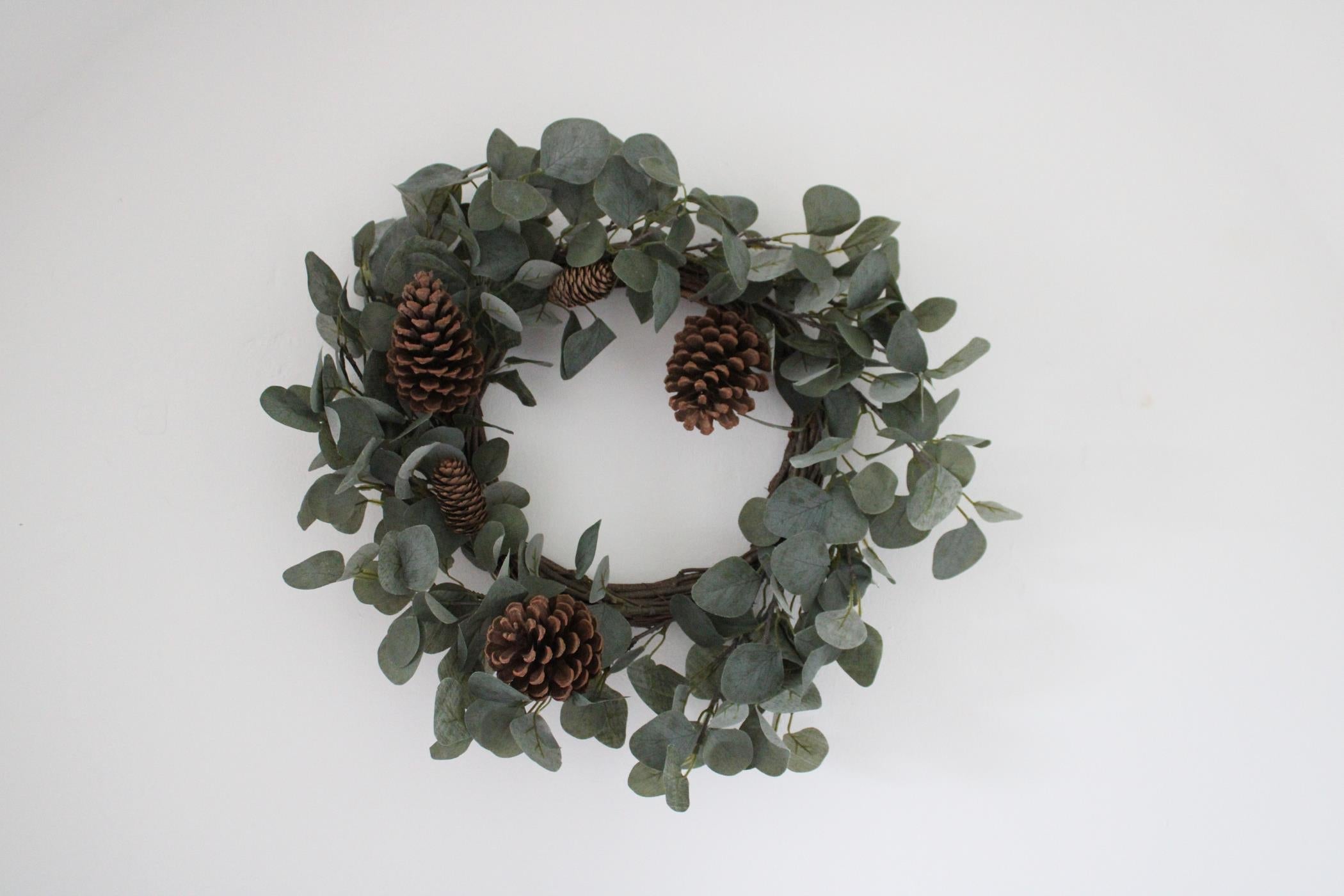 Eucalyptus & Pinecone Wreath-1