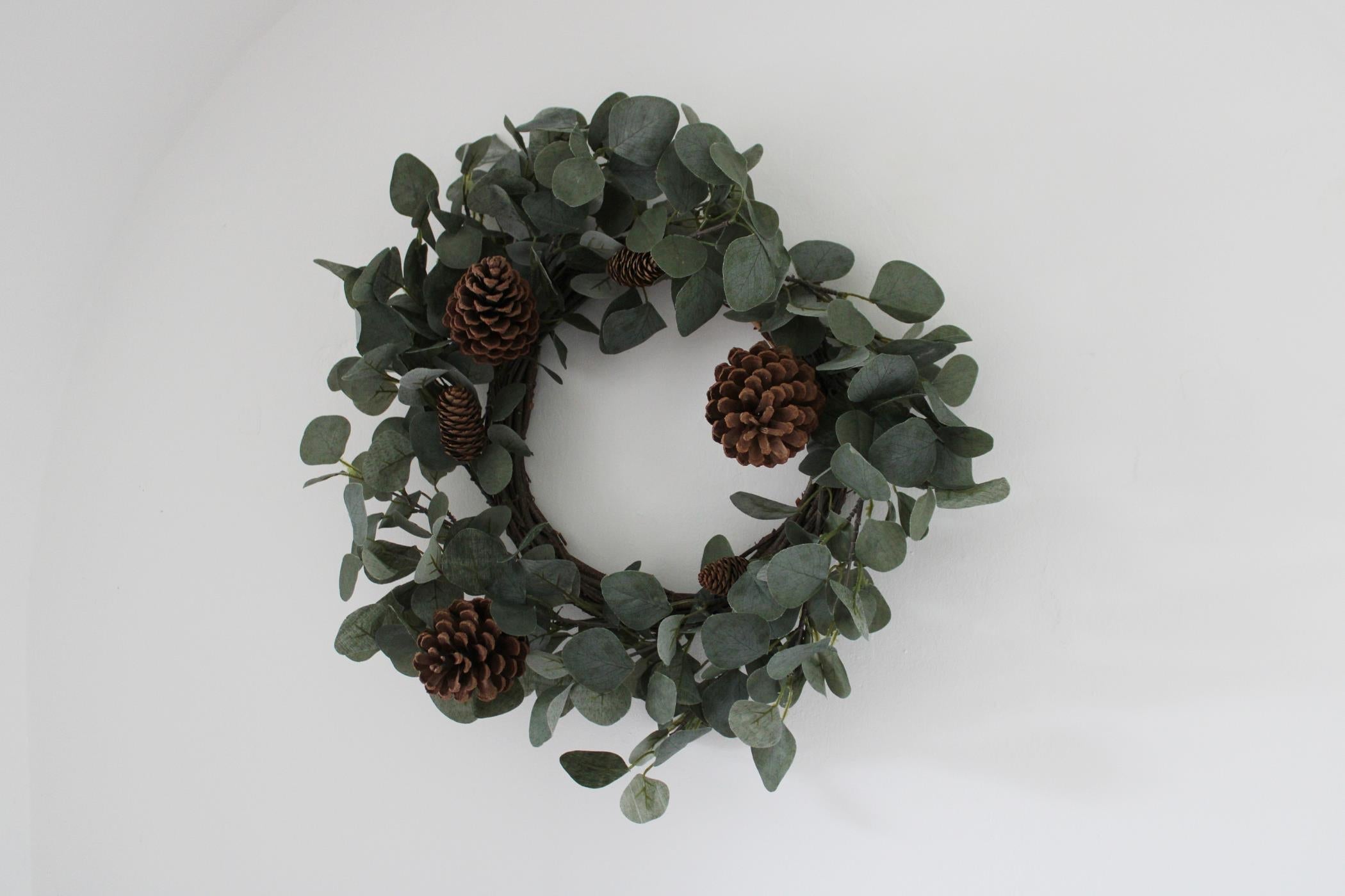 Eucalyptus & Pinecone Wreath-3