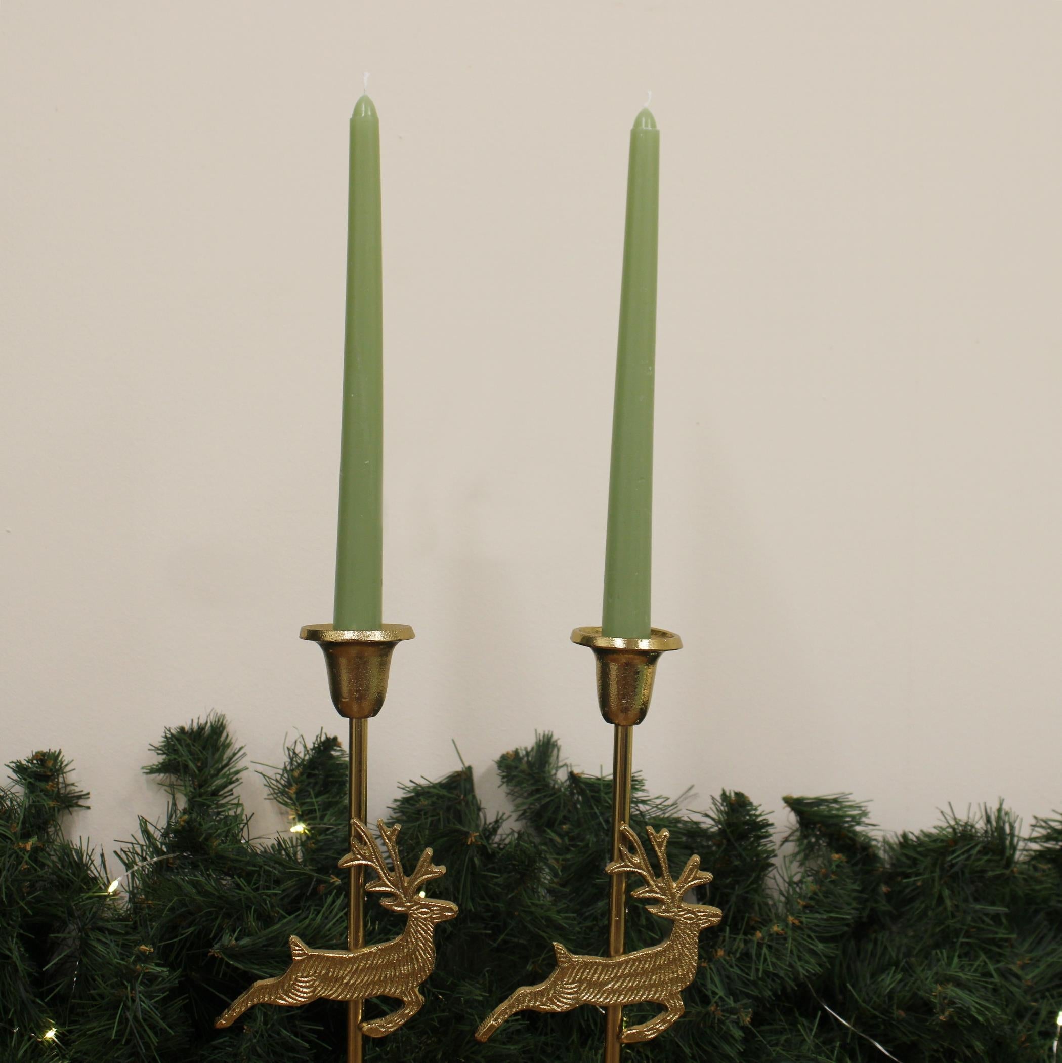 Set of Two Fig and Wood Sage Taper Candles-1