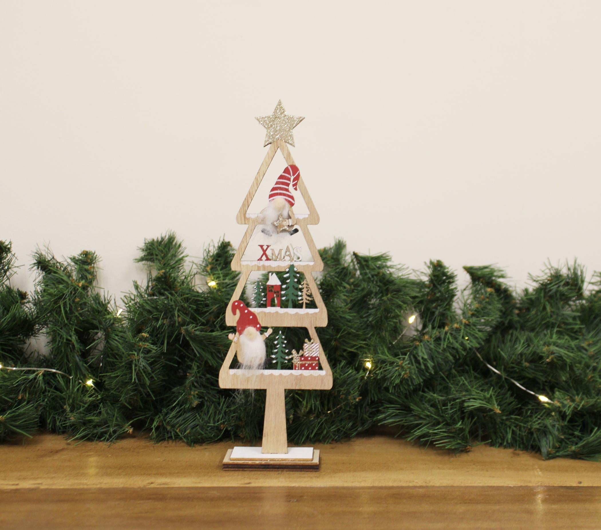 Freestanding Christmas Tree with Gonks Small-1