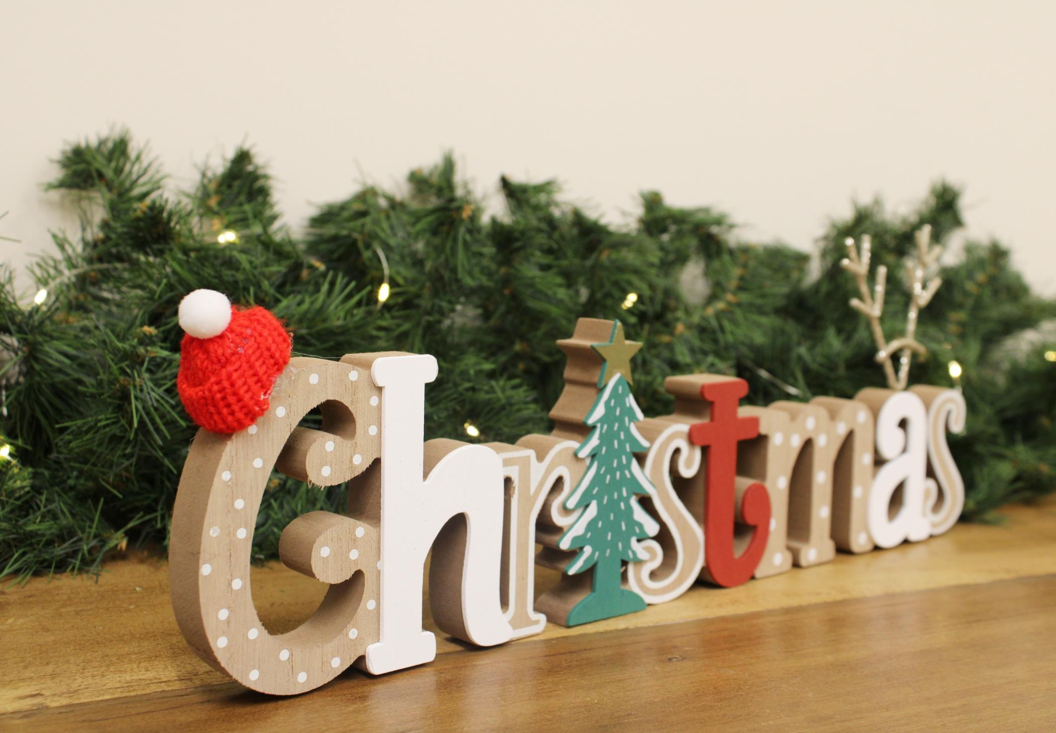 Freestanding Wooden Christmas Decoration-2