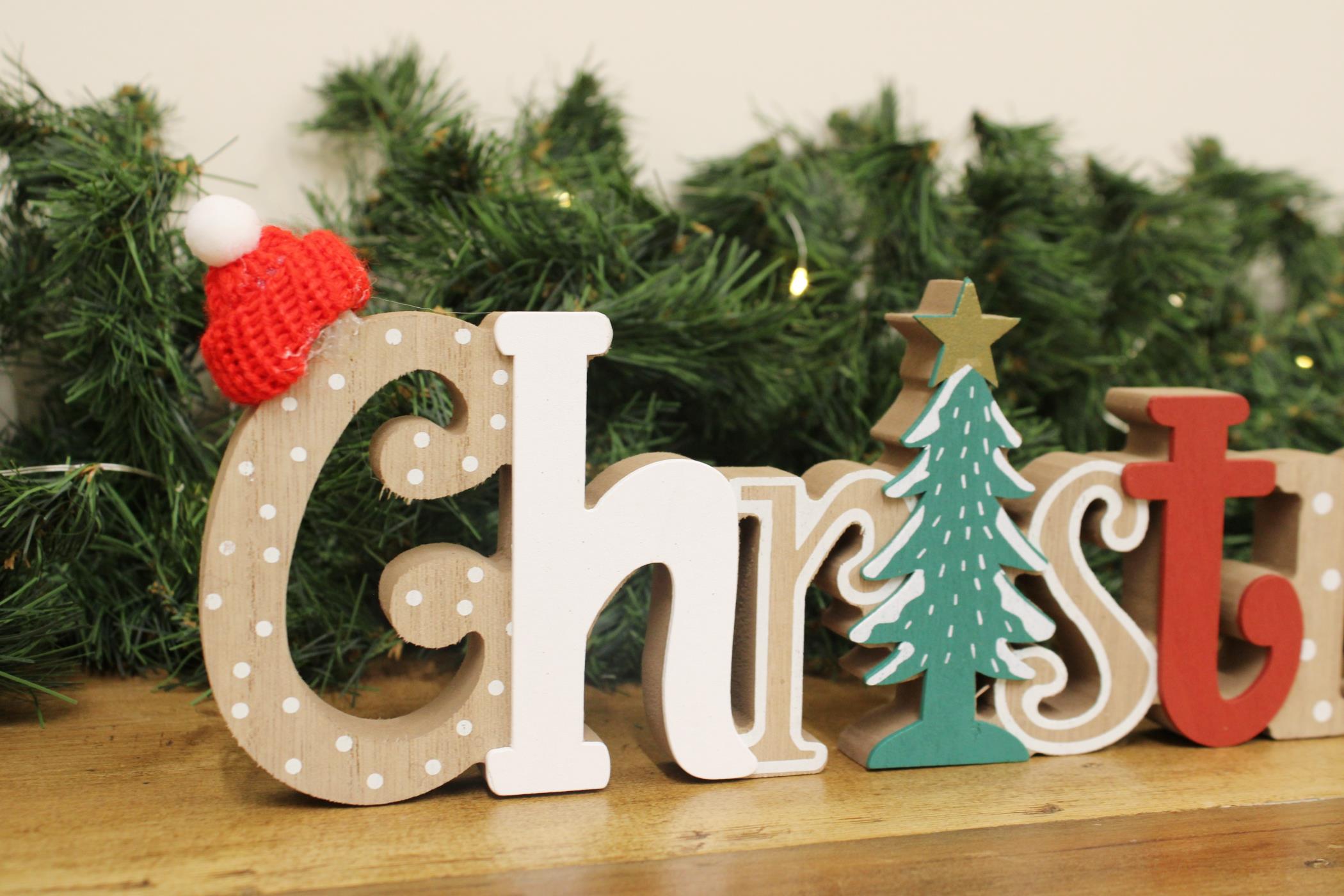 Freestanding Wooden Christmas Decoration-3