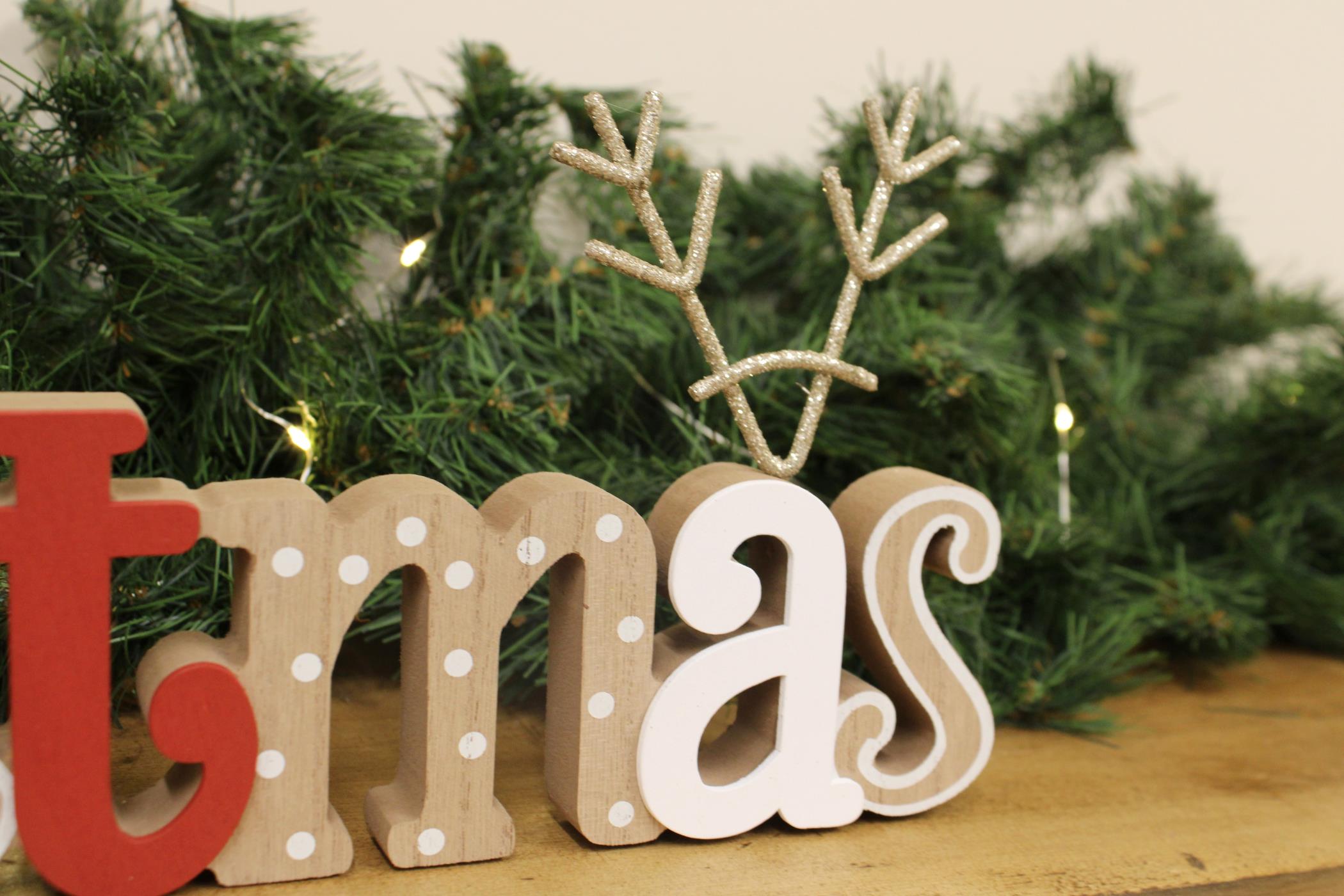 Freestanding Wooden Christmas Decoration-4