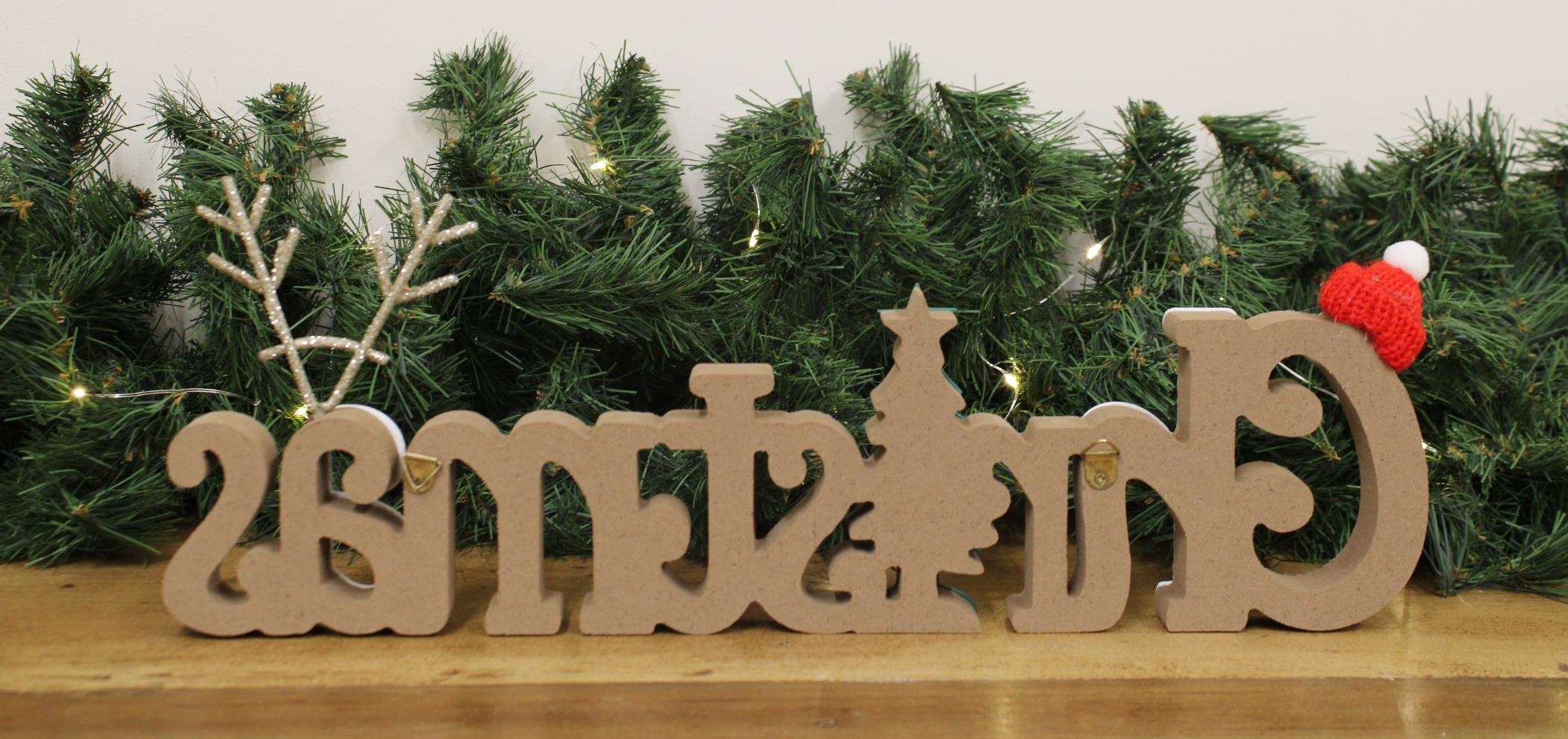 Freestanding Wooden Christmas Decoration-5