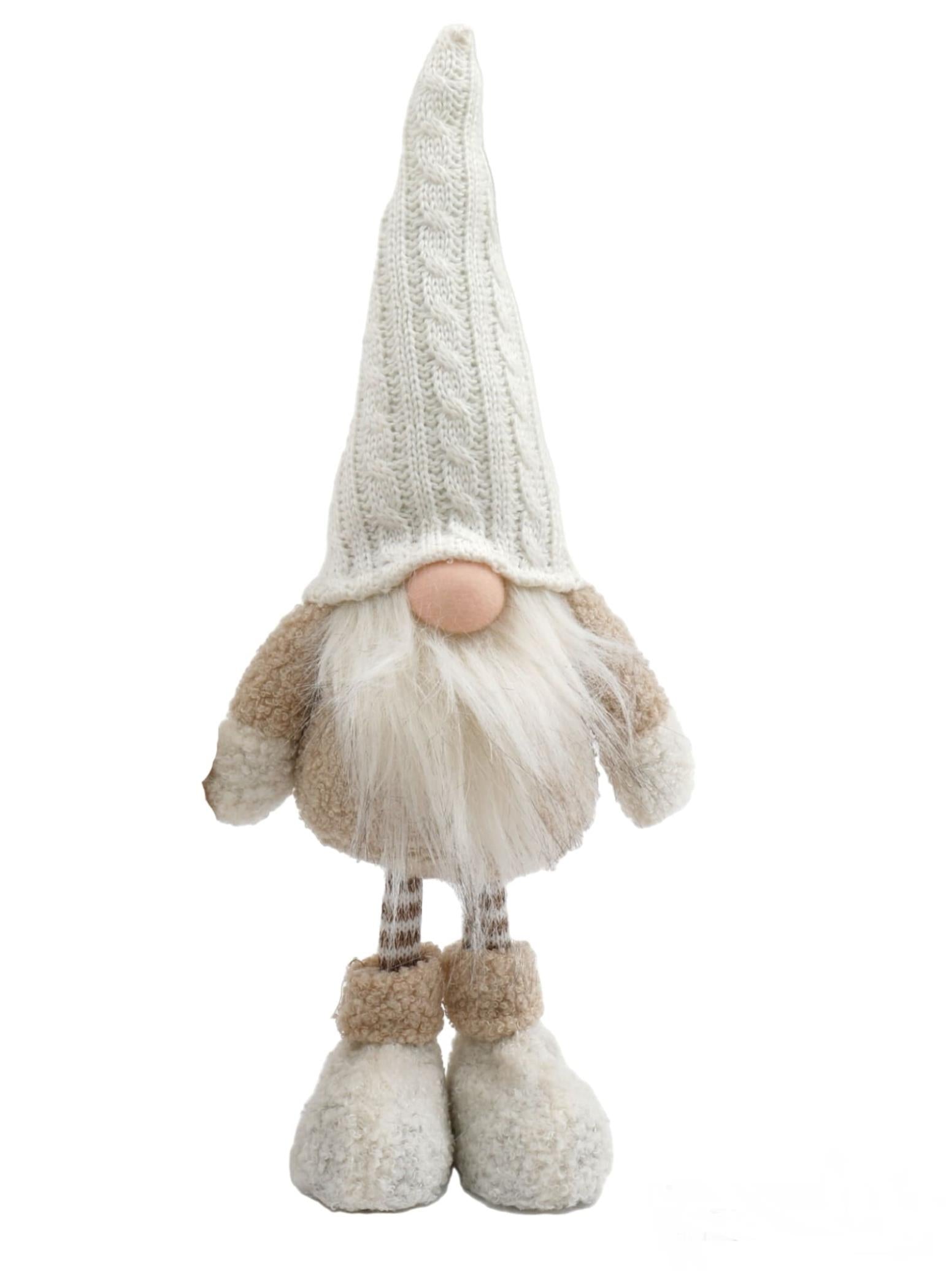 Standing Gonk With White Knitted Hat-0