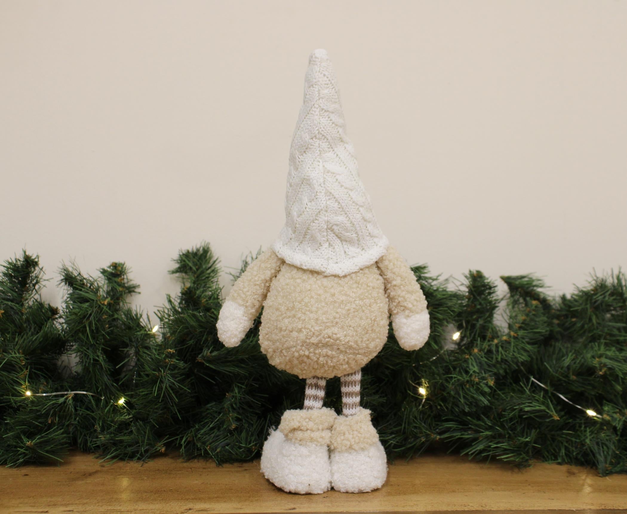 Standing Gonk With White Knitted Hat-4