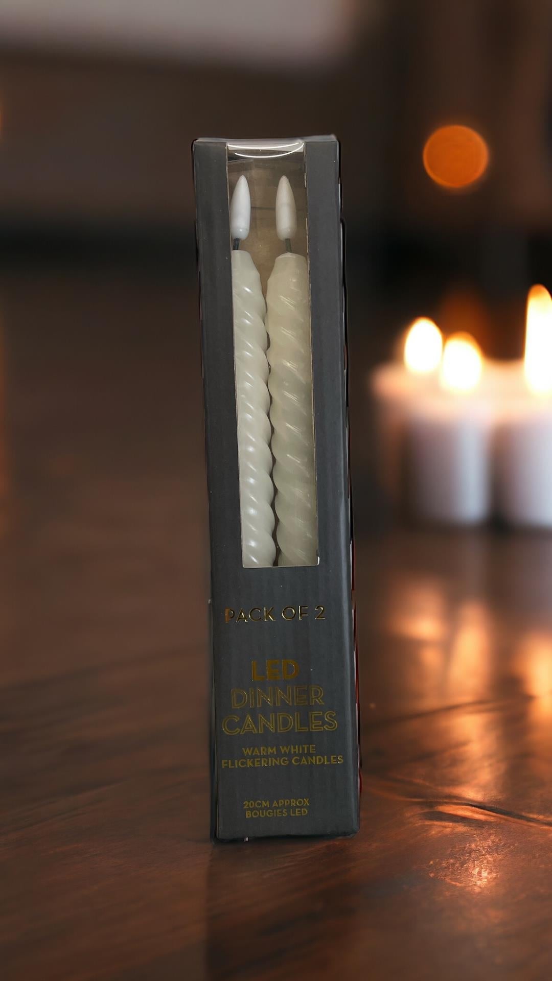 Twist LED Candles Pack of 2-4