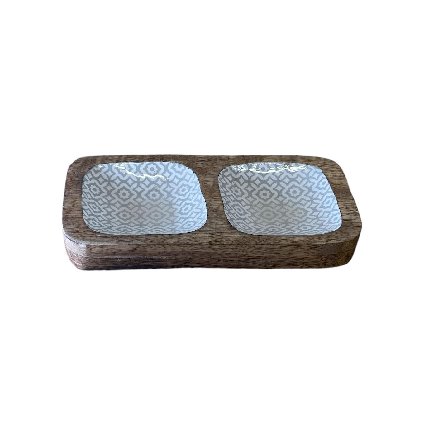 Wood Enamel Snack Bowls-0