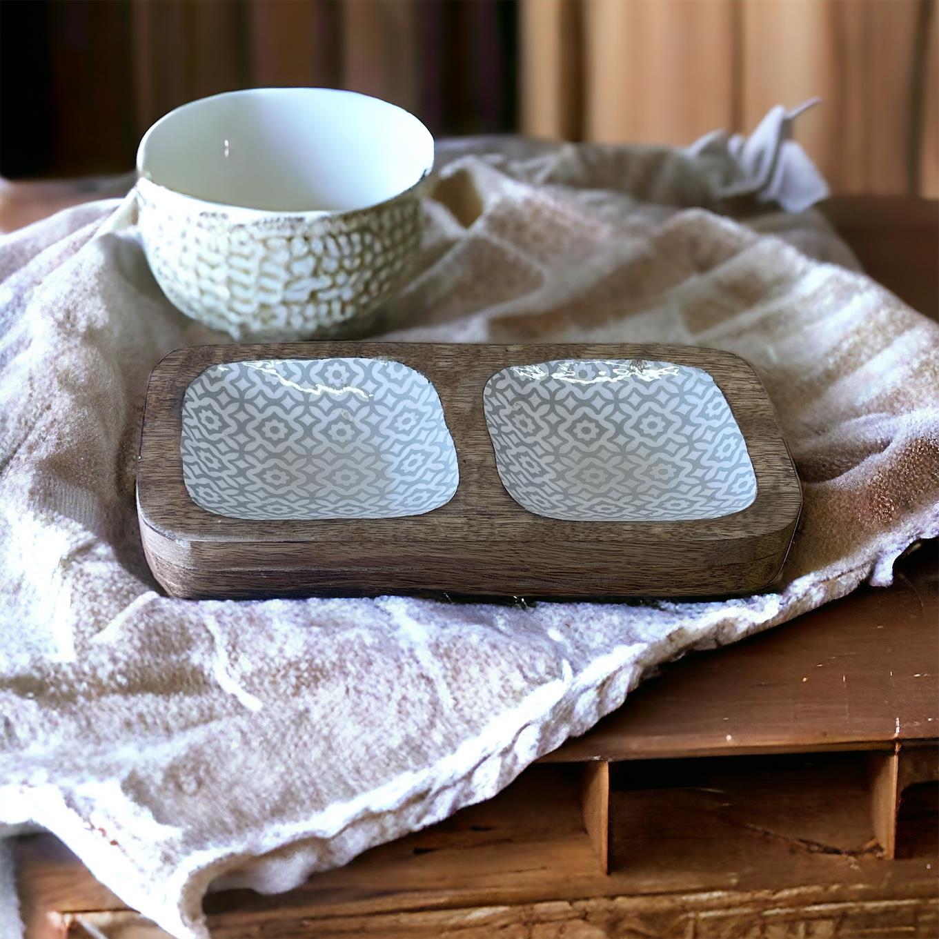 Wood Enamel Snack Bowls-3