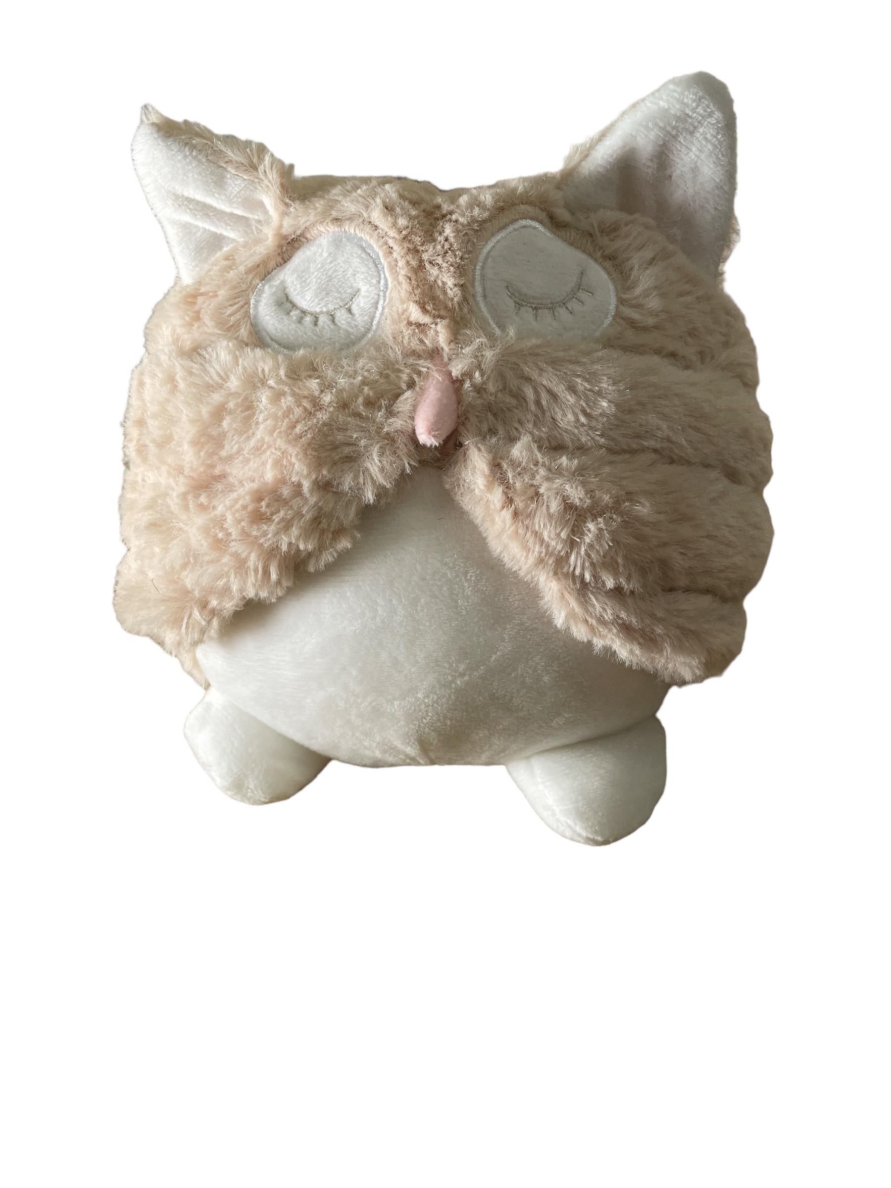 Cream Soft Owl Door Stop-0