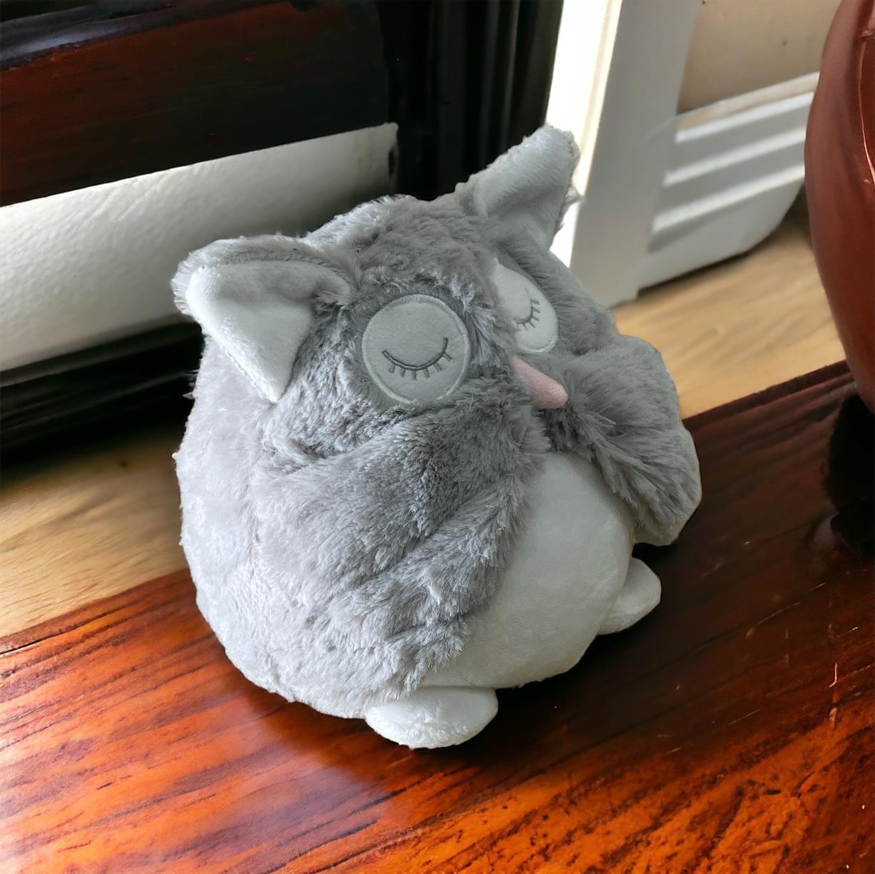 Grey Soft Owl Door Stop-2